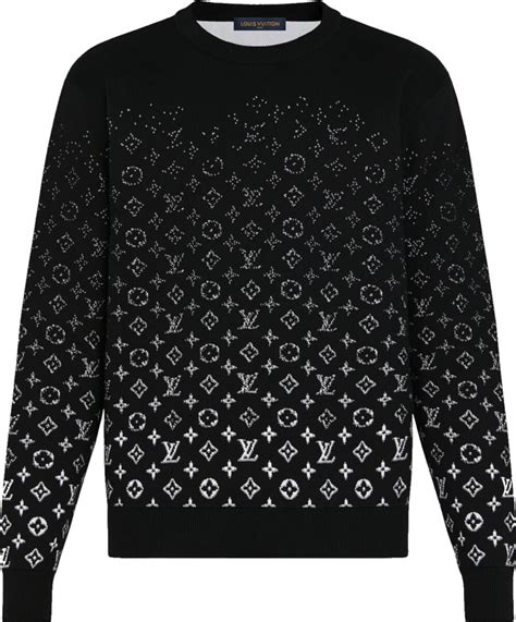 lv monogram sweater black